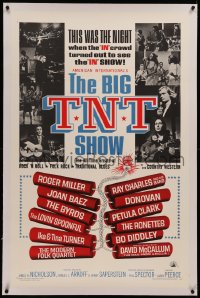 6y0034 BIG T.N.T. SHOW linen 1sh 1966 all-star rock & roll, traditional blues, country & rock music!
