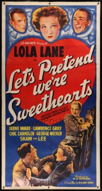 6z0028 IN PARIS, A.W.O.L. linen 3sh R1939 Lola Lane, Let's Pretend We're Sweethearts!