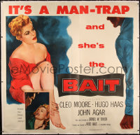 6z0024 BAIT linen 6sh 1954 sexy bad girl Cleo Moore is a man-trap, her kisses cost plenty, very rare!