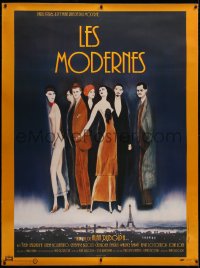 6z0084 MODERNS linen French 1p 1988 Alan Rudolph, art of trendy 1920's people by Keith Carradine!