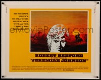 6z0116 JEREMIAH JOHNSON linen 1/2sh 1972 CoConis art of Robert Redford, directed by Sydney Pollack!