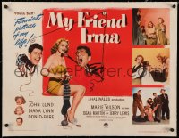 6z0121 MY FRIEND IRMA linen style A 1/2sh 1949 first Dean Martin & Jerry Lewis, sexy Marie Wilson!