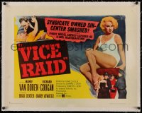 6z0138 VICE RAID linen 1/2sh 1960 sexy Mamie Van Doren, phony model agency exposed as B-girl HQ!
