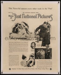 6z0177 NEWS OF FIRST NATIONAL PICTURES ADVT. NO. 44 linen 28x36 special poster 1924 Corinne Griffith