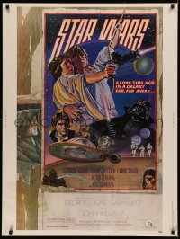 7a0008 STAR WARS style D 30x40 1978 George Lucas sci-fi epic, art by Drew Struzan & Charles White!