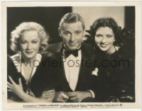7a0109 TROUBLE IN PARADISE candid 8x10.25 still 1932 Herbert Marshall, Miriam Hopkins & Kay Francis!