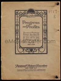 7a0238 PARAMOUNT PROGRESS & PROFITS 1917-18 softcover book 1917 Fatty Arbuckle & more, ultra rare!