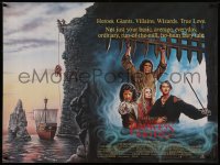 7a0043 PRINCESS BRIDE British quad 1987 best Crisp art of Elwes, Andre the Giant, Patinkin & Wright!