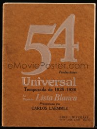 7a0250 UNIVERSAL 1925-26 Spanish campaign book 1925 Phantom of the Opera, Hoot Gibson & more, rare!
