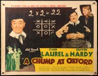 7a0353 CHUMP AT OXFORD 1/2sh 1940 great images of Laurel & Hardy in caps & gowns, ultra rare!