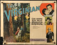 7a0376 VIRGINIAN 1/2sh 1929 young Gary Cooper, Mary Brian, Richard Arlen, Walter Huston, ultra rare!