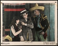 7a0379 WHY WORRY 1/2sh 1923 Harold Lloyd in love with Jobyna Ralston & in danger, ultra rare!