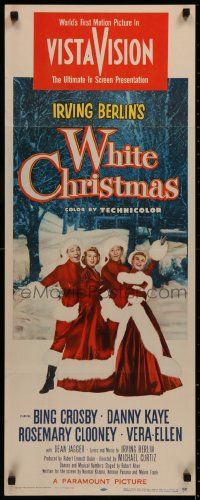 7a0292 WHITE CHRISTMAS insert 1954 Bing Crosby, Danny Kaye, Clooney, Vera-Ellen, musical classic!
