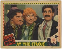 7a0439 AT THE CIRCUS LC 1939 Marx Bros Groucho, Chico & Harpo, does anybody look suspicious, rare!