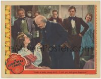 7a0447 CHRISTMAS CAROL LC 1938 Reginald Owen as Scrooge wishes Lynne Carver great happiness, rare!