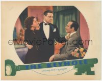 7a0467 KEYHOLE LC 1933 c/u of sexy Kay Francis & private eye George Brent in tuxedo, ultra rare!