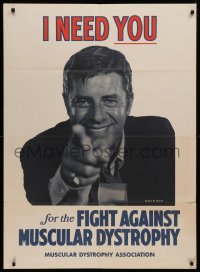 7a0202 JERRY LEWIS 32x44 special poster 1974 like Uncle Sam, I need YOU to fight muscular dystrophy!