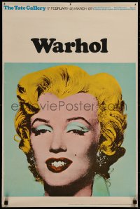7a0198 TATE GALLERY WARHOL 20x30 English museum/art exhibition 1971 best Andy art of Marilyn Monroe!