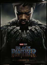 7a0197 BLACK PANTHER set of 4 2-sided vinyl banners 2018 Chadwick Boseman as T'Challa, Marvel, rare!