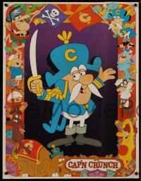 7a0077 CAP'N CRUNCH set of 6 19x24 special posters 1969 art of the famous cereal characters, rare!