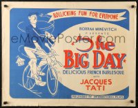 7b0043 JOUR DE FETE Canadian 1/2sh 1952 Jour de fete, great different art of Jacques Tati!