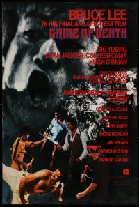 7b0024 GAME OF DEATH Hong Kong 1979 Bruce Lee, Kareem Abdul Jabbar, kung fu action, English design!