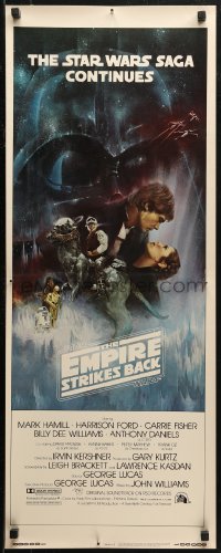 7b1373 EMPIRE STRIKES BACK int'l insert 1980 best Gone with the Wind style art by Roger Kastel!