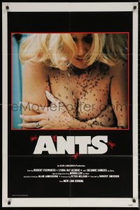 7d0578 ANTS 1sh 1978 close-up of then-unknown topless Suzanne Somers covered by deadly ants!