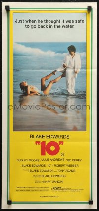 7d0307 '10' Aust daybill 1979 Blake Edwards, image of Dudley Moore & sexy Bo Derek on the beach!