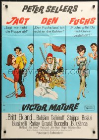 7d0215 AFTER THE FOX German 1966 De Sica's Caccia alla Volpe, Peter Sellers, different art!