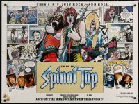 7g0151 THIS IS SPINAL TAP British quad 1984 cool completely different comic strip style art!