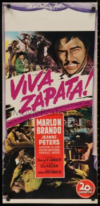 7g0064 VIVA ZAPATA Italian locandina 1952 Marlon Brando, Jean Peters, Anthony Quinn, John Steinbeck