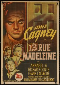 7g0152 13 RUE MADELEINE Spanish 1948 James Cagney, Annabella, Richard Conte, different & ultra rare!