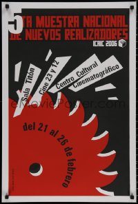 7g0497 5TA MUESTRA NACIONAL DE NUEVOS REALIZADORES 20x30 Cuban film festival poster 2006 silkscreen!