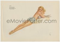 7h0315 ALBERTO VARGAS calendar page 1940s sexy Esquire pin-up art on each side!