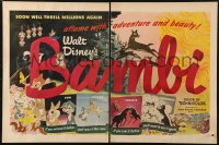 7h0757 BAMBI 2 magazine pages R1948 Walt Disney cartoon deer classic, great different image!