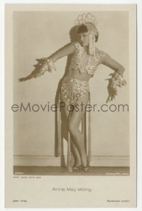 7h0602 ANNA MAY WONG #4838/1 German Ross postcard 1929 the Asian star full-length in skimpy costume!