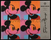 7h0260 ANDY WARHOL German art portfolio 1992 six of his works focusing on Mickey Mouse!