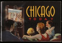 7h0054 CHICAGO TODAY tourism book 1940s great images & information on The Windy City, Kubricht art!