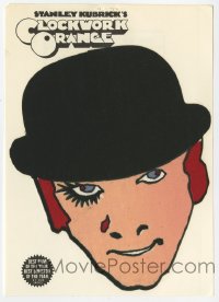 7h0060 CLOCKWORK ORANGE 6x8 iron-on patch 1972 put Malcolm McDowell's face on your clothes!