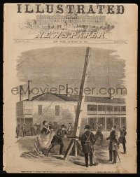 7h0077 FRANK LESLIE'S ILLUSTRATED NEWSPAPER newspaper cover January 19, 1861 from the Civil War!