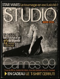 7h1032 ANITA EKBERG French promo brochure 1999 on the cover of Studio magazine for Cannes that year!