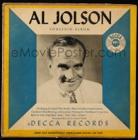 7h0781 AL JOLSON 33 1/3 RPM record 1949 I'm Sitting On Top of the World, Toot Toot Tootsie & more!
