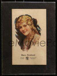 7h0074 FIRST NATIONAL PICTURES set of 7 special promo cards 1919 portraits of Mary Pickford & more!