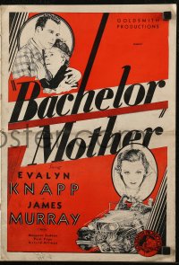 7h1190 BACHELOR MOTHER pressbook 1932 James Murray, Evalyn Knapp, directed by Charles Hutchison, rare!