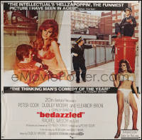 7j0059 BEDAZZLED 6sh 1968 different montage of Dudley Moore & Raquel Welch as Lust, rare!