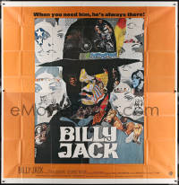 7j0061 BILLY JACK int'l 6sh 1971 best completely different art of Tom Laughlin by Ermanno Iaia!