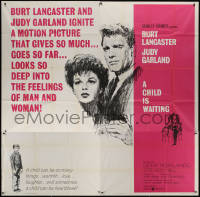 7j0069 CHILD IS WAITING 6sh 1963 Howard Terpning art of Burt Lancaster & Judy Garland, Cassavetes!