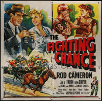 7j0079 FIGHTING CHANCE 6sh 1955 Rod Cameron gambles at horse racing, Julie London, cool art!