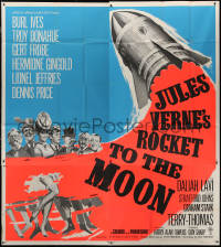 7j0024 ROCKET TO THE MOON English 6sh 1967 Jules Verne, art of top cast & spaceship, ultra rare!